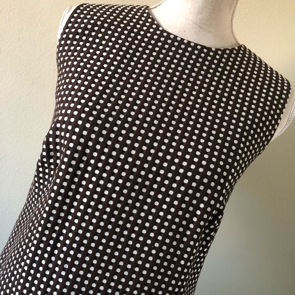 Isaac Mizrahi Brown & Cream Print Shift Dress - Picture 5 of 8